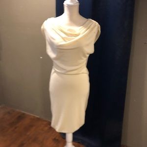 Ivory Drape Dress
